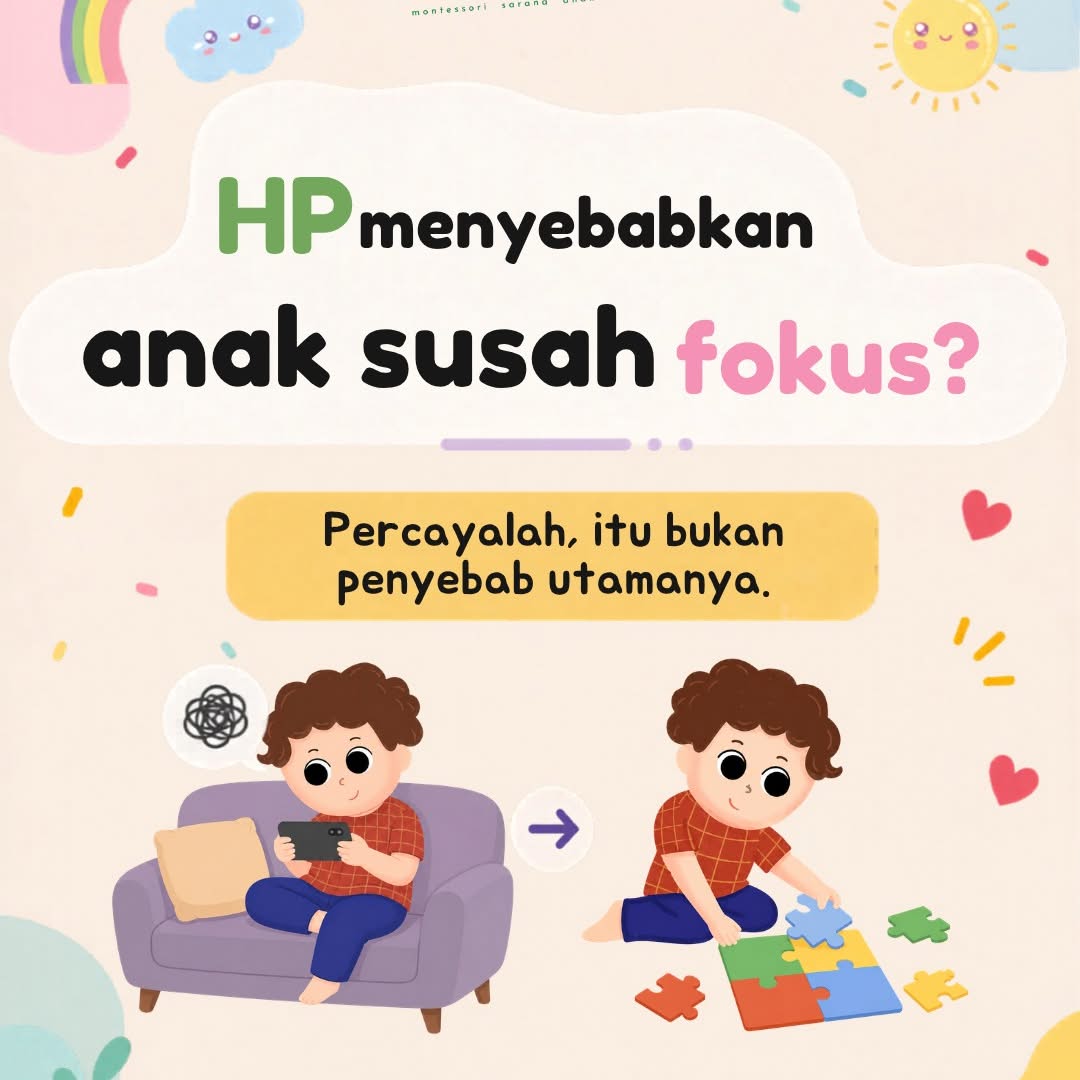 Banyak orang tua mengira masalah susah fokus anak Banyak orang tua mengira masalah susah fokus anak