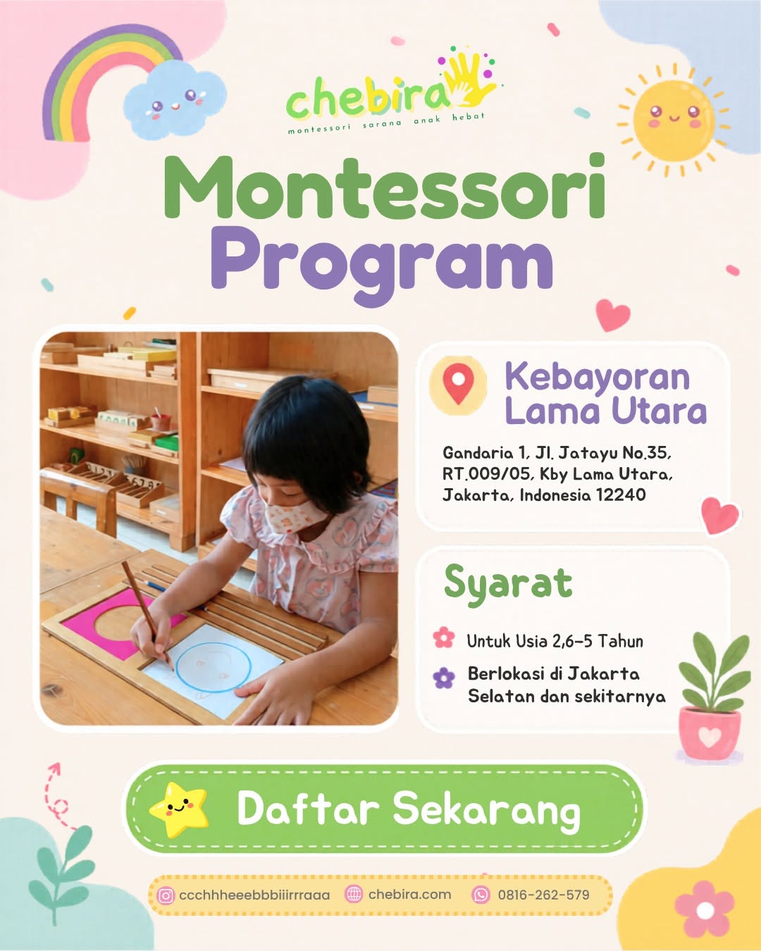 Sekarang Gen-Z Parents mulai mulai berminat dengan Kelas Montessori 1