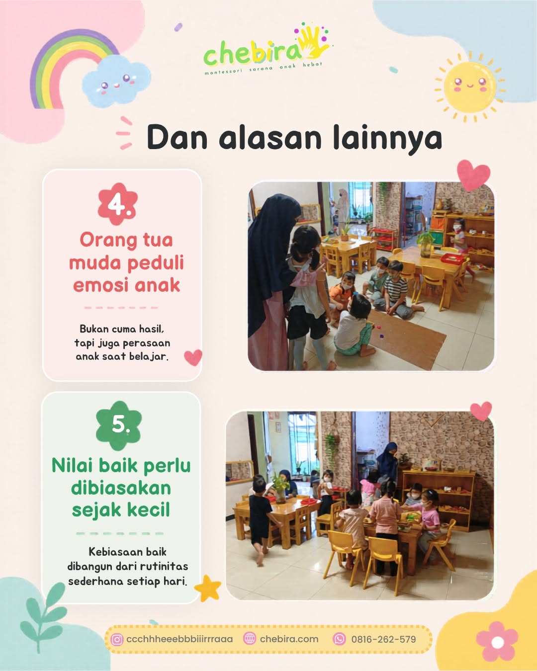 Sekarang Gen-Z Parents mulai mulai berminat dengan Kelas Montessori 3