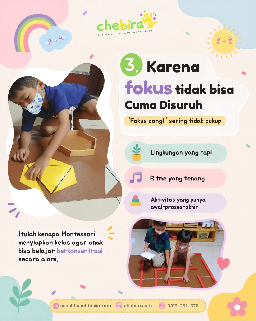 Sekarang Gen-Z Parents mulai mulai berminat dengan Kelas Montessori 4