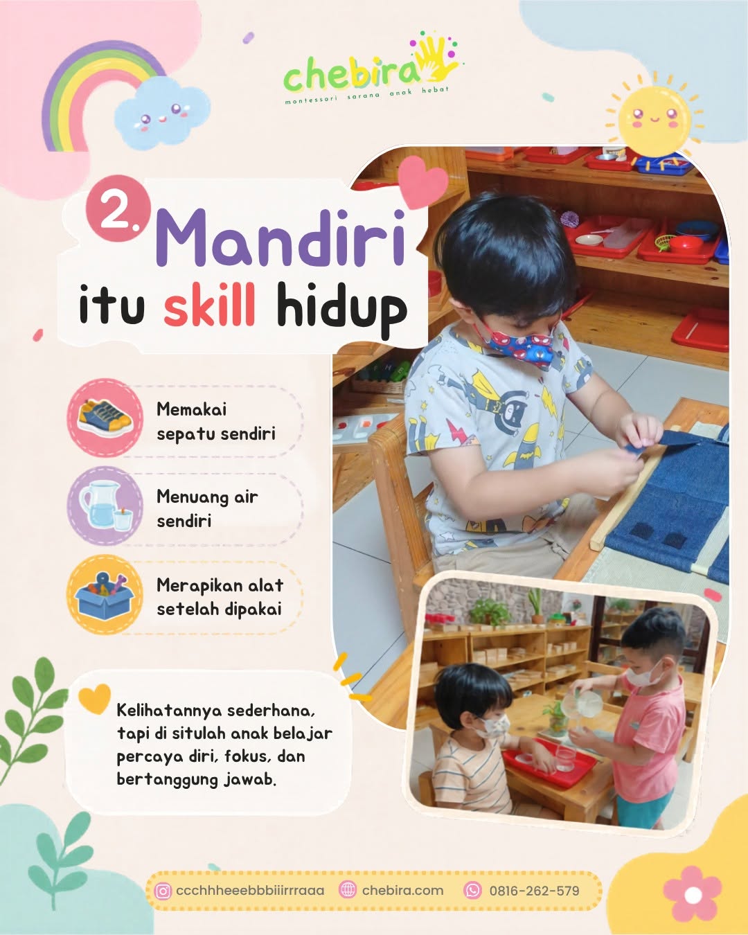 Sekarang Gen-Z Parents mulai mulai berminat dengan Kelas Montessori 5