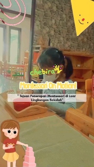 Bismillah Salah satu kegiatan di kelas Montessori adalah menyusun puzzel silinder (Knobbed...