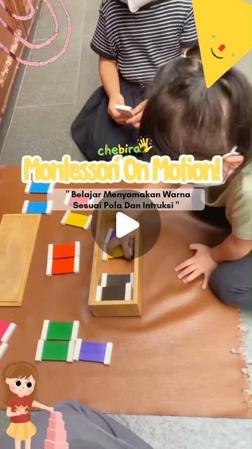 Bismillahirahmanirahim ✨ Hari ini si kecil belajar seru menyamakan warna sesuai pola dan instruksi...